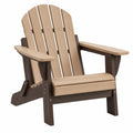 Fotel ogrodowy Adirondack 88 x 76 x 98 cm z tworzywa sztucznego beżowo-brązowy wypoczynkowy
